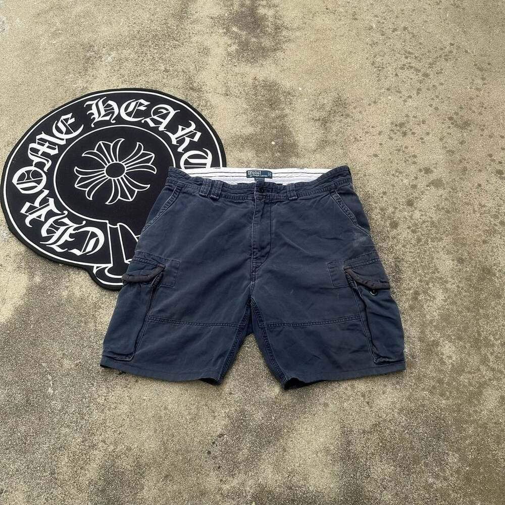 Polo Ralph Lauren Navy Blue Cargo Chino Shorts 36